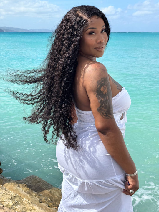 “SELENA” 4B Hybrid Hairline -Exotic WaterWave Texture