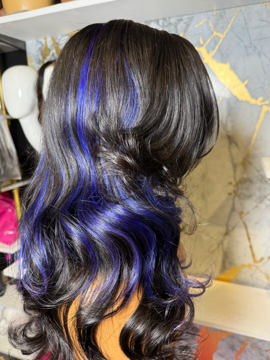 “PURPLE” HIGHLIGHTED RAW PERUVIAN CUSTOM UNIT