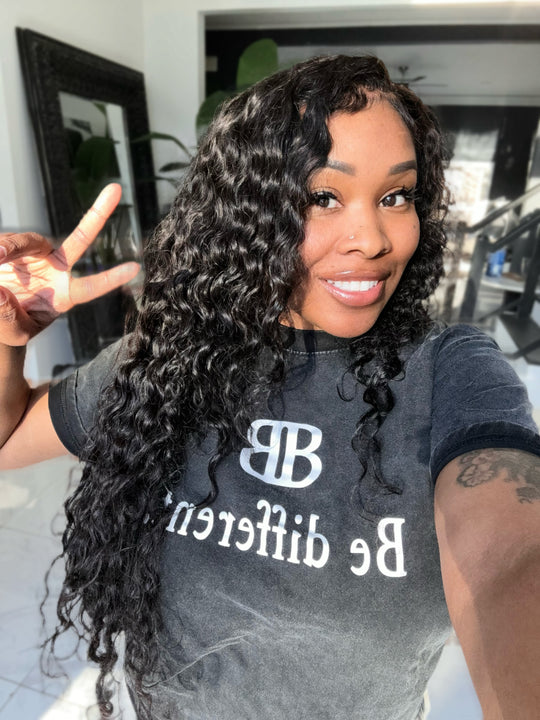 “BELLA” Italian Curly  (Natural Black)