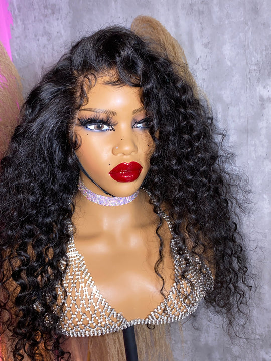 “BELLA” Italian Curly  (Natural Black)