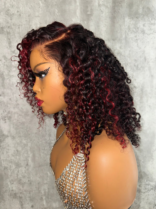 Burgundy Bliss 13x6 Kinky Curly Wig