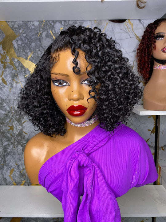 “SELENA” 4B Hybrid Hairline -Exotic WaterWave Bob