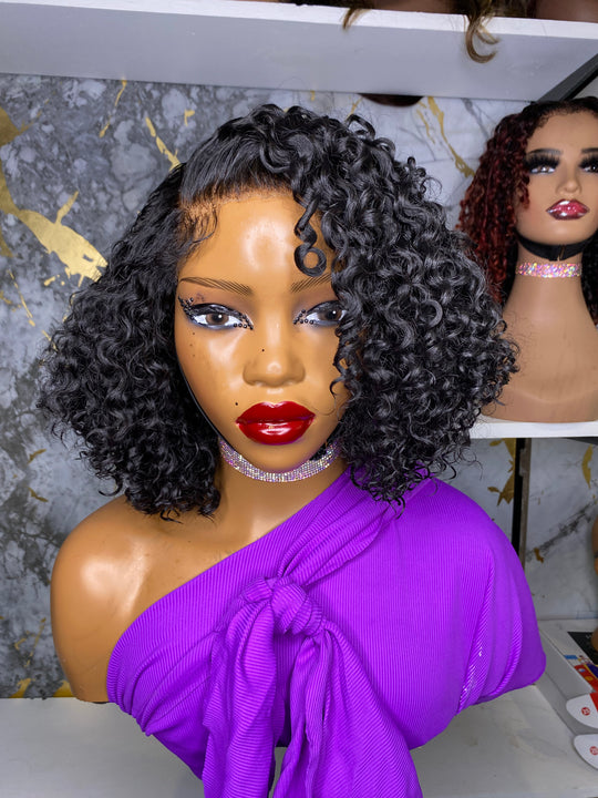 “SELENA” 4B Hybrid Hairline -Exotic WaterWave Bob