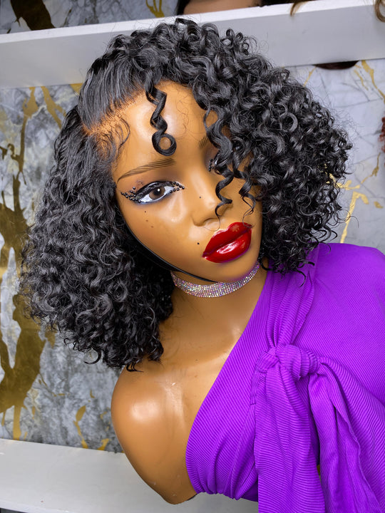 “SELENA” 4B Hybrid Hairline -Exotic WaterWave Bob
