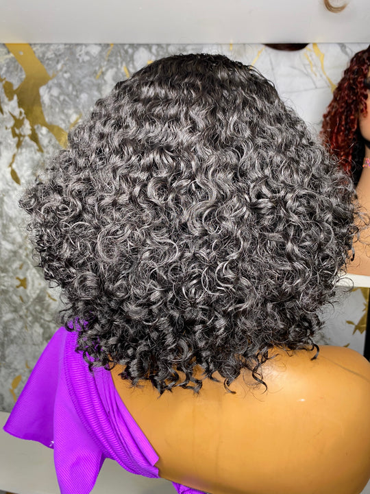 “SELENA” 4B Hybrid Hairline -Exotic WaterWave Bob