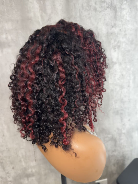 Burgundy Bliss 13x6 Kinky Curly Wig