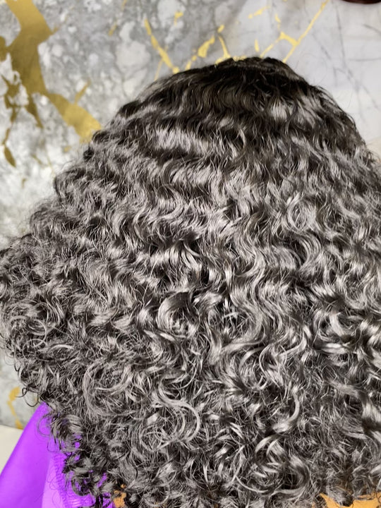 “SELENA” 4B Hybrid Hairline -Exotic WaterWave Bob