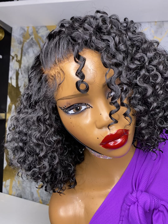 “SELENA” 4B Hybrid Hairline -Exotic WaterWave Bob