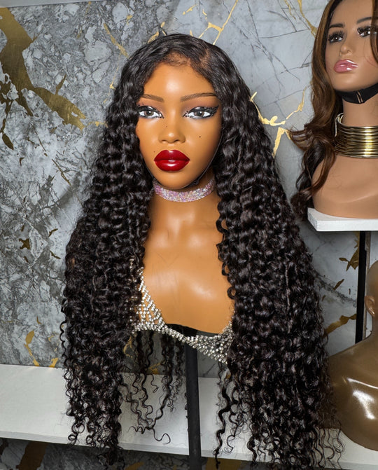 “SELENA” Exotic Curly Virgin Human Hair Wig