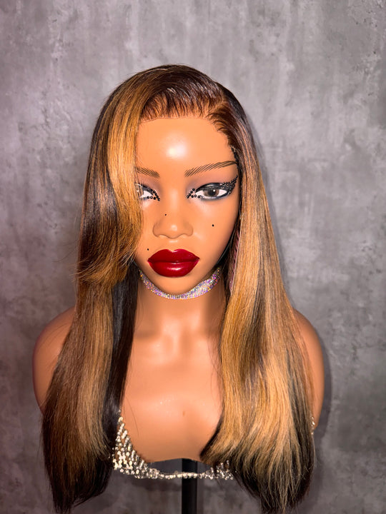 (COLORED)  Raw Bone Straight Wig