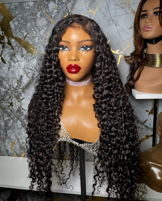 “SELENA” Exotic Curly Virgin Human Hair Wig