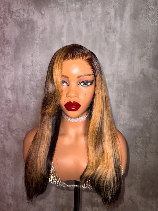 (COLORED)  Raw Bone Straight Wig