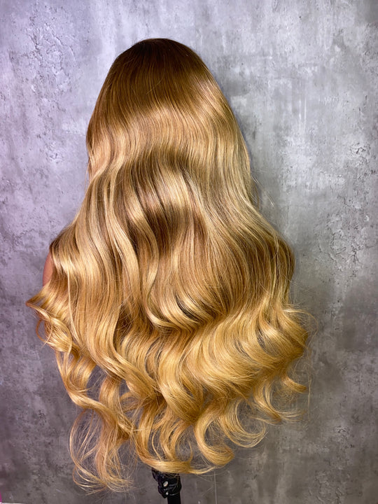 "CIARA" Ombre Ash Blonde Swiss Lace 5x5 HD Wig