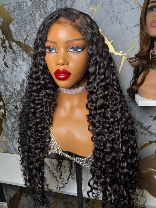 “SELENA” Exotic Curly Virgin Human Hair Wig