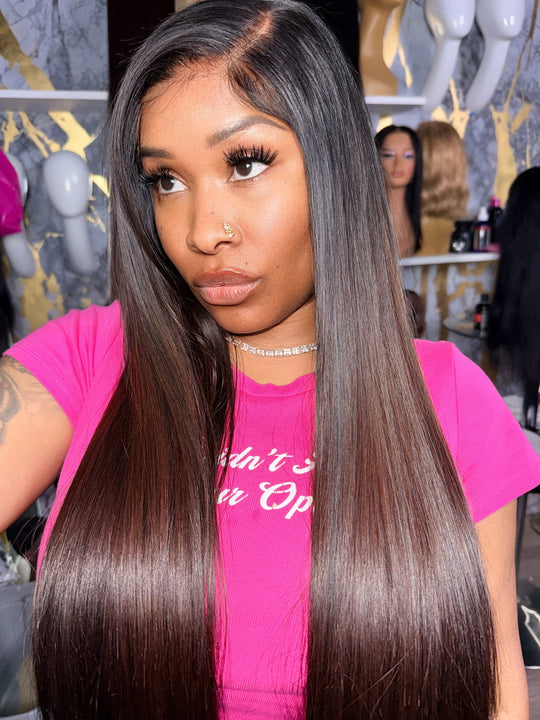 Vietnamese Virgin Bone Straight (Ombré Brown )