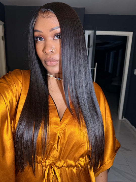 Raw Malaysian Silky  Wig
