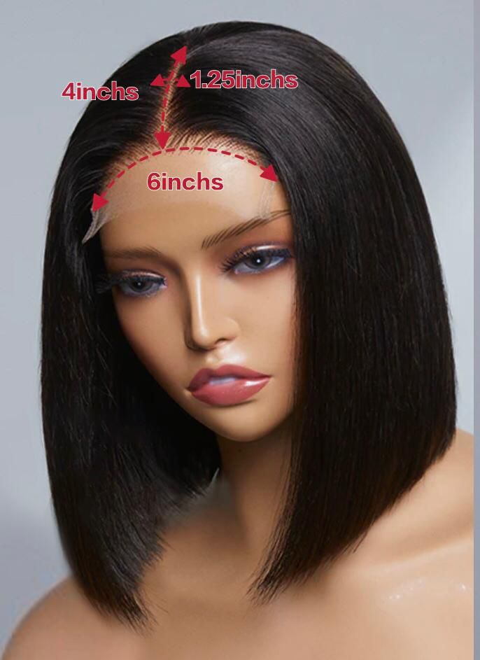 Middle Part Glueless Bob Wig"